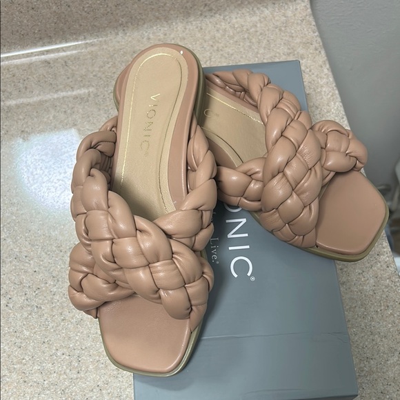 Vionic Shoes - Vionic Women's Tan Braided Sandals